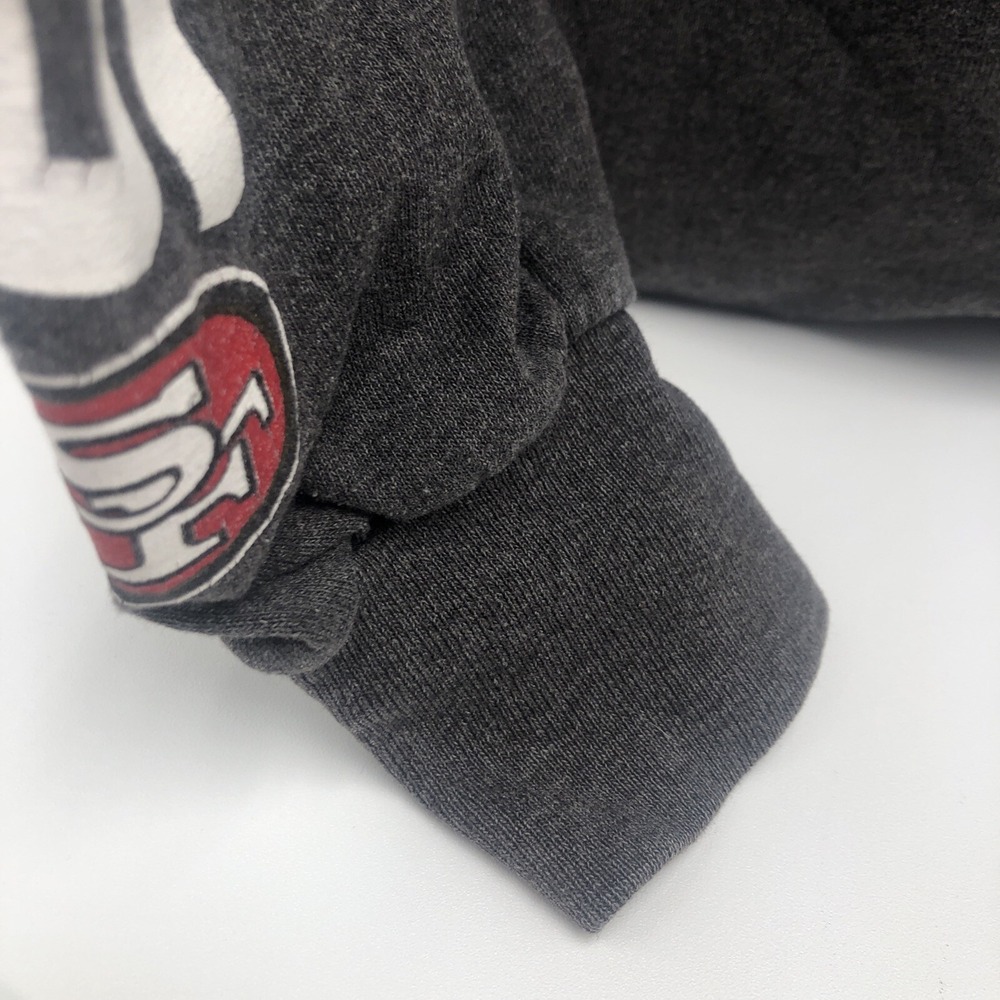 49ers Long Sleeve Shirt San Francisco Size Medium Gray NFC Majestic‎ Cotton Used - Picture 9 of 14